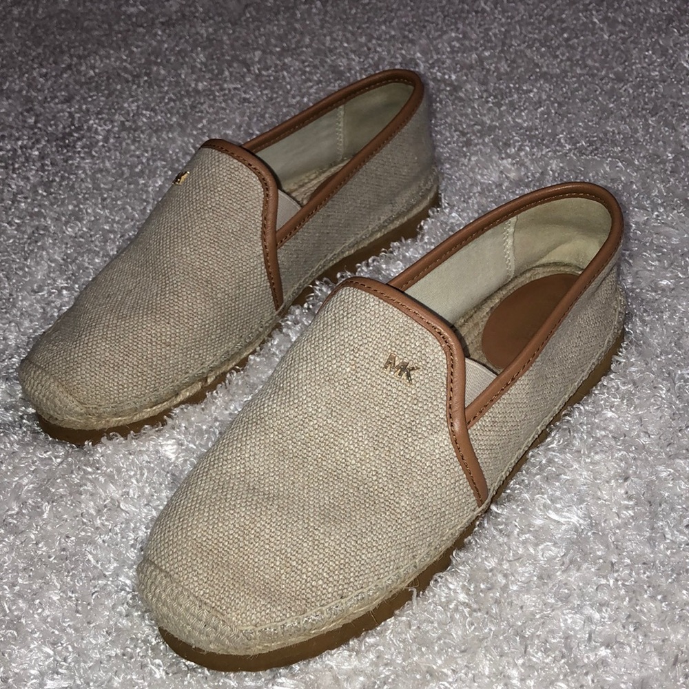 MICHAEL Michael Kors Hastings Espadrille Canvas Slip On Shoes
